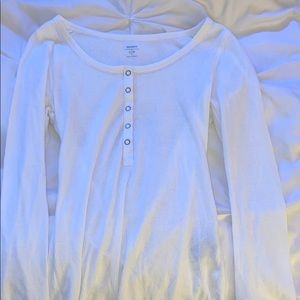 Old Navy long sleeve button up pajama shirt